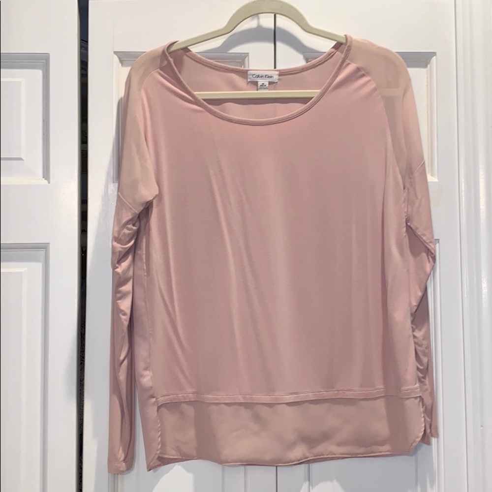 Calvin Klein pink blouse